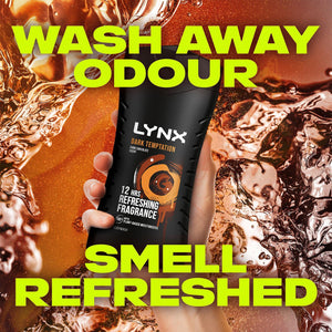3pk of 250ml Lynx 12hrs Refreshing Fragrance Shower Gel with 100% Moisturisers