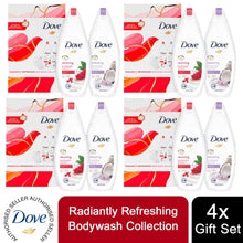 Load image into Gallery viewer, Dove Radiantly Refreshing BodyWash Collection 2pcs+ShowerPuff Gift Set For her