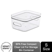 Load image into Gallery viewer, SmartStore BPA Free Compact Clear Lid For Storage Bin Container, Size S
