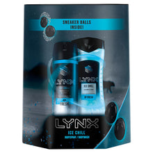 Load image into Gallery viewer, Lynx Ice Chill Gift Set, For Men, Brothers, Boys &amp; Teens, Shower Gel &amp; Deodorant