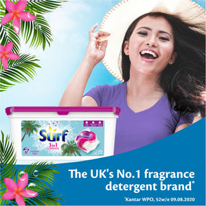 96W(32Wx3)Surf Coconut Bliss LaundryCapsule & 85WComfort Pure Fabric Conditioner