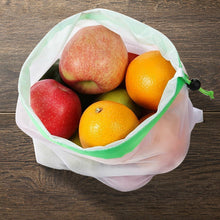 Load image into Gallery viewer, Haven 12pcs Reusable Mesh Bag Set Eco-Friendly Grocery Shopping Storage Fruit