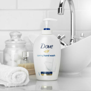 3x of 250ml Dove Caring Hand Wash for Moisturised and protected Hands