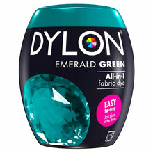 Load image into Gallery viewer, DYLON Washing Machine Fabric Dye Pod, Emerald Green, 3 Packs of 350g