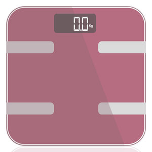 Aquarius 9 in 1 Digital Bathroom Weighing Scales, Rose Gold