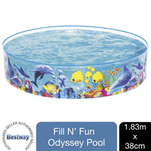 Load image into Gallery viewer, Bestway Fill-N-Fun Odyssey Paddling Pool for Kids 183 X 38 cm