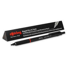 Load image into Gallery viewer, Rotring Mechanical Pencil Rapid PRO Matte Black barrel HB 0.7 mm