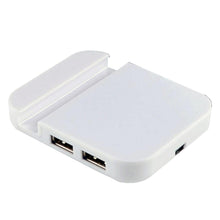 Load image into Gallery viewer, Universal Mobile Stand 4 Port USB Hub Holder Mount, White