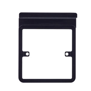 Schneider Electric Lisse Screwless Socket Surround + Holder GGBLSHF1GBS Black