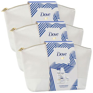Dove Nourishing Beauty Wash Bag & Shower Gift Set, Present For Women, Girls, Mum