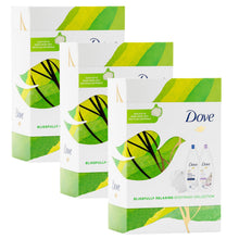 Load image into Gallery viewer, Dove Blissfully Relaxing Bodywash Duo Collection Gift Set with Shower Puff