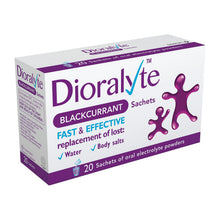 Load image into Gallery viewer, 2x Dioralyte Rehydration Supplement Fast &amp; Effective 20x24g Blackcurrant Sachets