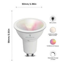 Load image into Gallery viewer, WiZ LED GU10 Smart Bulb WiFi &amp; Bluetooth RGBW Colours Tuneable White &amp; Dimmable, 2 Pack