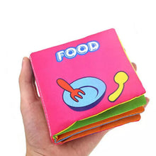 Load image into Gallery viewer, Doodle Non-Toxic Soft Infant Early Learning Baby Cloth Book[Food]