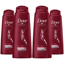 Load image into Gallery viewer, 4pk of 400ml Dove Nutritive Solutions Pro-Age Shampoo For Brittle Hair