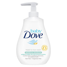 Load image into Gallery viewer, Baby Dove Head to Toe Fragrance Free Sensitive Moisture Body Wash, 400ml