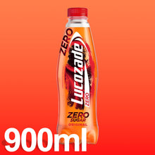 Load image into Gallery viewer, 12 Pack of 900ml Lucozade Zero Original Sugar-Free Sparkling Energy Drink
