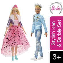 Load image into Gallery viewer, Barbie® Princess Adventure™ Princess Doll with Puppy Toy &amp; Prince(Ken) Doll