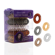 Load image into Gallery viewer, PMS Clear/Coloured/Glitter Hair Tone Spiral Bobble Hair Accessories