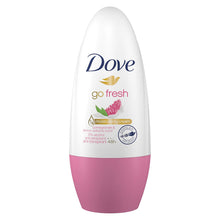 Load image into Gallery viewer, 3pk of 50ml dove Go Fresh Pomegranate Anti-Perspirant Deodorant Roll-On