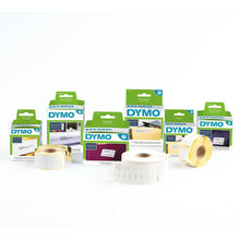 Load image into Gallery viewer, DYMO Labels Self Adhesive D1 12mm x 7mm Black Print on Yellow Tape Authentic