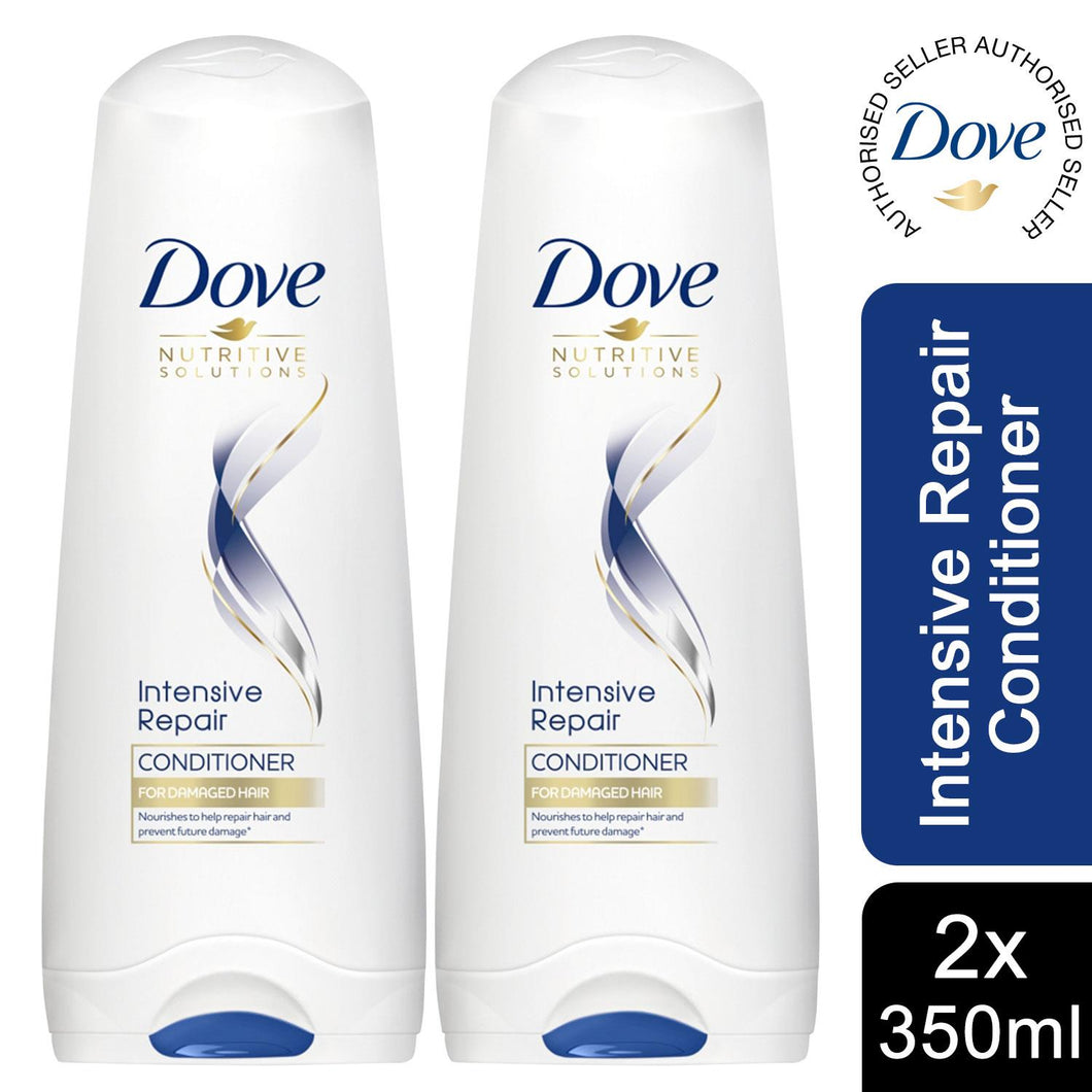 2x 350ml Dove Nutritive Solutions Intensive Repair Conditioner for Damaged Hair