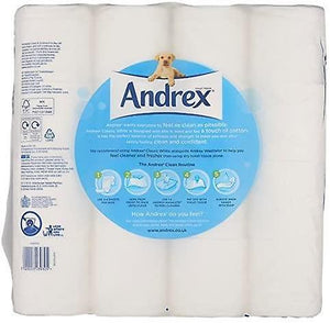 Andrex Toilet Roll Classic White Fragrance-Free 2 Ply Toilet Paper, 72 Rolls