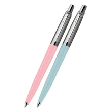 Load image into Gallery viewer, Parker Jotter Ballpoint Pen Pastel Collection Pink Blue Medium Nib Blue Ink 2pk