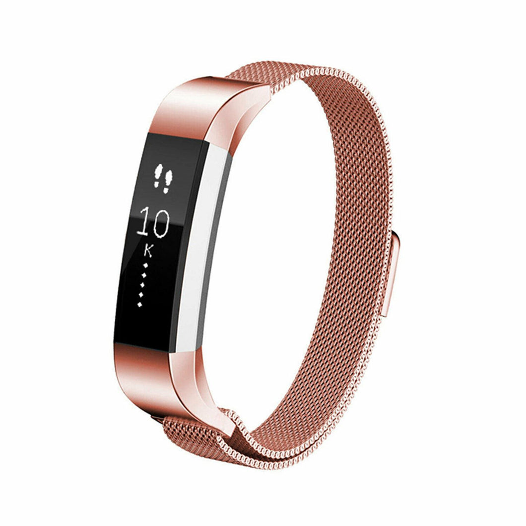 AQ Fitbit Alta Milanese Replacement Straps Alta- Rose Gold