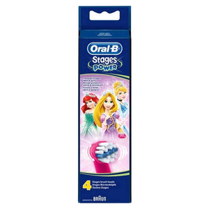 Oral-B Stages Power Kids Toothbrush Replacement, 4 Refills (Assorted)