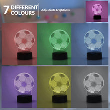 Load image into Gallery viewer, Colour Changing Acrylic 3D Illusion Football LED Night Light