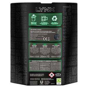 Lynx Africa Gift Set, Present For Brother, Boys And Teens With Bluetooth Speaker