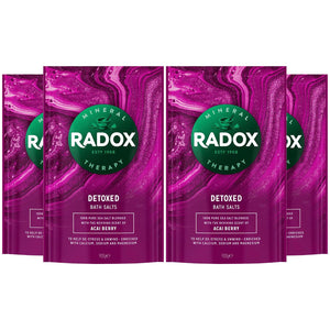 4x of900g Radox Mineral Therapy Muscle Relax, Restore, Detox, or Calm Bath Salts