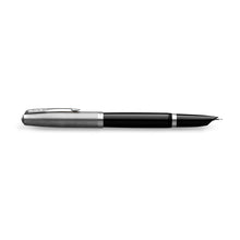 Load image into Gallery viewer, Parker 51 Fountain Pen Black Barrel Chrome Trim Fine Nib Black Ink Gift Box