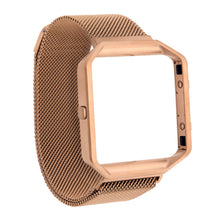 Load image into Gallery viewer, Fitbit Blaze Metal Mesh Straps with Frame, Gold/Rose Gold/Silver/Space Grey.
