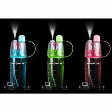 Load image into Gallery viewer, SportZ Leak Proof Travel Water Bottle with Spray Function - 400ml (Pink | Blue | Green)