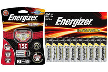 Load image into Gallery viewer, Energizer Vision HD LED Headlamp + Industrial Alkaline - AAA (10 Pack) Batteries