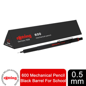 Rotring 600 Mechanical Pencil Black Barrel  0.5mm For School