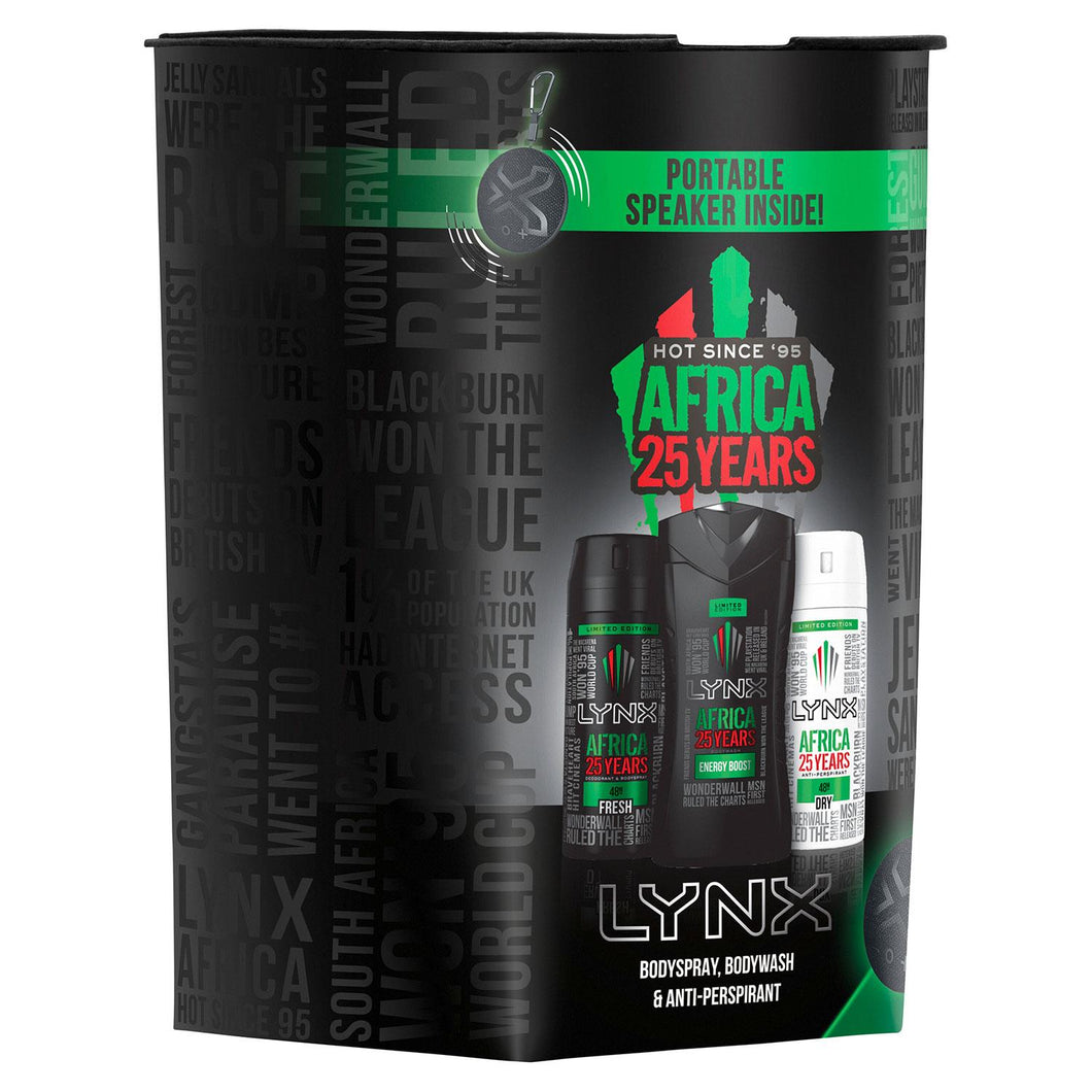 Lynx Africa Gift Set, Present For Brother, Boys And Teens With Bluetooth Speaker