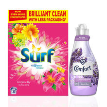 Load image into Gallery viewer, Laundry Bundle 1x130W Surf Laundry Powder &amp; 1x36W Comfort Fabric Conditioner