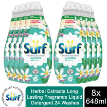 Load image into Gallery viewer, 4x or 8x (96W or 192W) Surf Long Lasting Fragrance Liquid Detergent 24W, 648ml