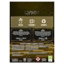 Load image into Gallery viewer, Lynx Gold Gift Set, Present For Brothers, Boys &amp; Teens, Shower Gel &amp; Deodorant