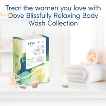 Load image into Gallery viewer, Dove Blissfully Relaxing Body Wash 2pcs Gift Set For Her with Shower Puff