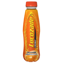 Load image into Gallery viewer, Lucozade Orange Glucose Sparkling Energy Fizzy Drink 380ml, 24 Pack