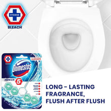 Load image into Gallery viewer, Domestos Power 5 Chlorine Toilet Rim Block With Long Lasting Fragrance, 55 g
