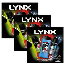 Load image into Gallery viewer, Lynx Mixed Trio Gift Set For Men Bodyspray, Bodywash &amp; APA Deo Gift For Him