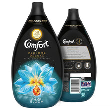 Load image into Gallery viewer, 6x 58W Comfort Fabric Conditioner Aqua Bloom With Ultra Concentrated 870ml