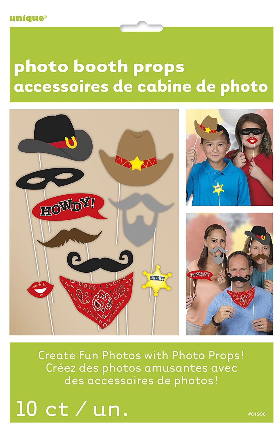 Unique 10 Western Photo Booth Props Party/Fun