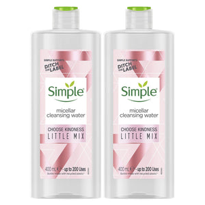 2xof400ml Simple Kind to Skin Expert Micellar CleansingWater with Multi-Vitamins