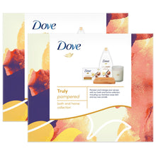 Load image into Gallery viewer, Dove Truly Pampered Bath &amp; Home 2pcs Gift Set For Her with Soap Dish &amp; Candle